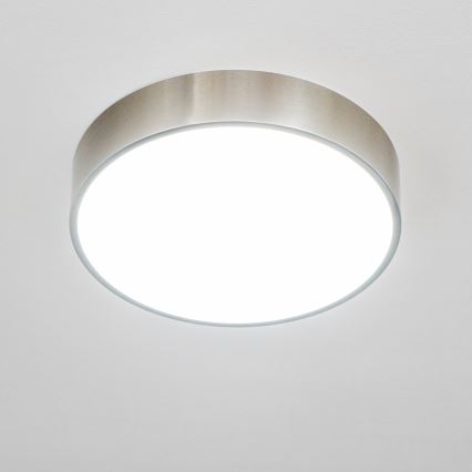 Brilagi - LED kúpeľňové stropné svietidlo POOL LED/24W/230V 3000/4000/5500K priemer 30 cm IP54 matný chróm