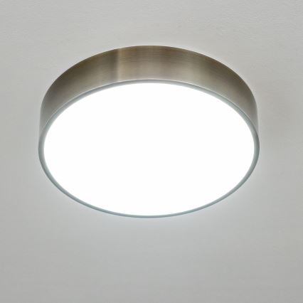 Brilagi - LED stropné svietidlo do kúpeľne POOL LED/24W/230V 3000/4000/5500K Ø 30 cm IP54 mosadz