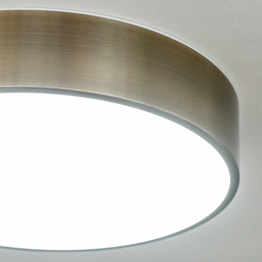 Brilagi - LED stropné svietidlo do kúpeľne POOL LED/24W/230V 3000/4000/5500K Ø 30 cm IP54 mosadz