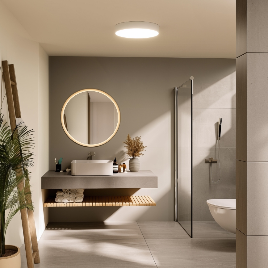 Brilagi - LED kúpeľňové stropné svietidlo POOL LED/36W/230V 3000/4000/5500K priemer 40 cm IP54 biele