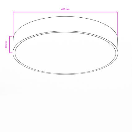 Brilagi - LED kúpeľňové stropné svietidlo POOL LED/36W/230V 3000/4000/5500K priemer 40 cm IP54 mosadz