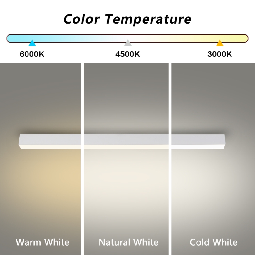 Brilagi - LED kúpeľňové stropné svietidlo SLEEKLINE LED/40W/230V 3000/4500/6000K biela IP44