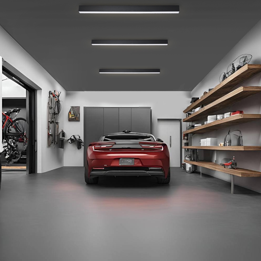 Brilagi - LED kúpeľňové stropné svietidlo SLEEKLINE LED/40W/230V 3000/4500/6000K čierna IP44