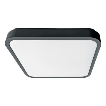 Brilagi - LED kúpeľňové stropné svietidlo so senzorom ZENNA LED/18W/230V 28,5x28,5 cm IP44 antracit + diaľkové ovládanie