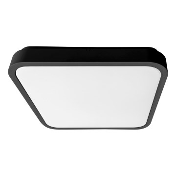 Brilagi - LED kúpeľňové stropné svietidlo so senzorom ZENNA LED/18W/230V 28,5x28,5 cm IP44 čierne + diaľkové ovládanie