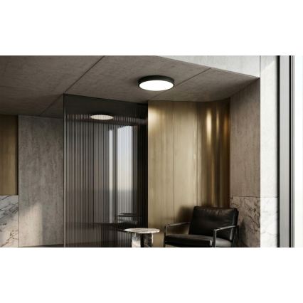 BRILAGI - LED kúpeľňové stropné svietidlo so snímačom ZENNA LED/24W/230V priemer 35 cm IP44 čierna