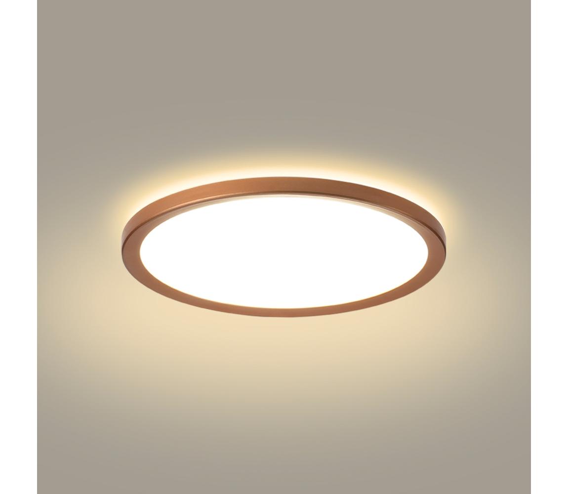 Brilagi - LED kúpeľňové stropné svietidlo ULTRA SLIM LED/12W/230V priemer 22,5 cm ružové zlato IP54 BRI627
