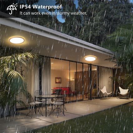 Brilagi - LED kúpeľňové stropné svietidlo ULTRA SLIM LED/12W/230V pr.22,5 cm ružové zlato IP54