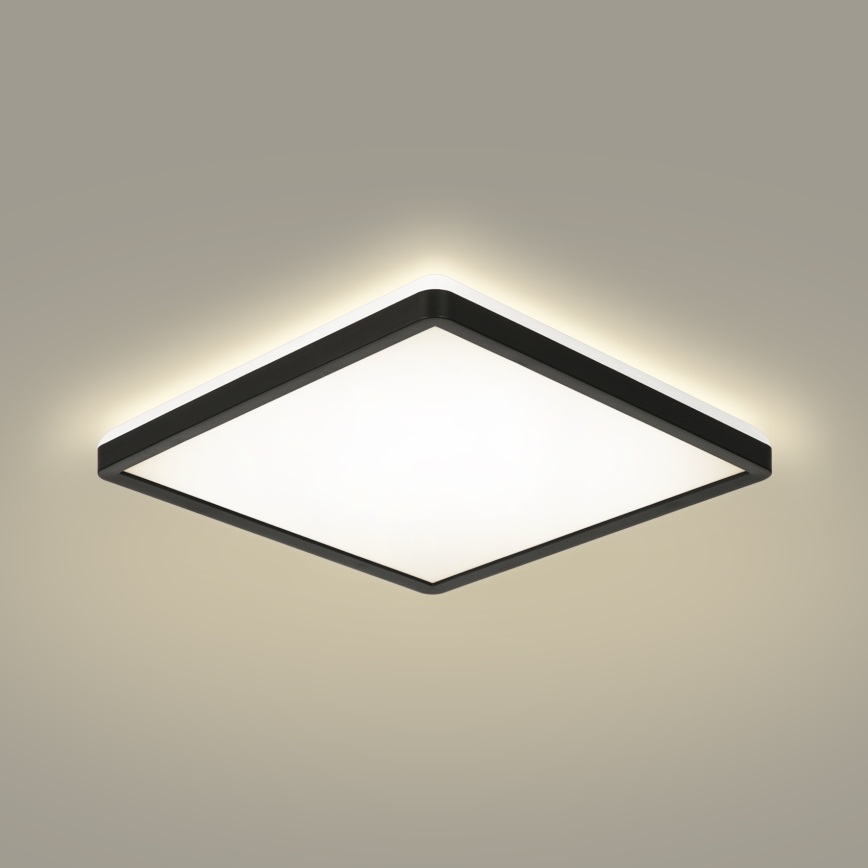 Brilagi - LED Kúpeľňové stropné svietidlo ULTRA SLIM LED/18W/230V 30x30 cm čierna IP54