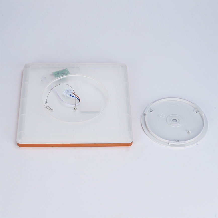 Brilagi - LED Kúpeľňové stropné svietidlo ULTRA SLIM LED/18W/230V 30x30 cm ružové zlato IP54