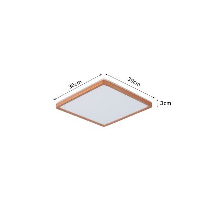 Brilagi - LED Kúpeľňové stropné svietidlo ULTRA SLIM LED/18W/230V 30x30 cm ružové zlato IP54