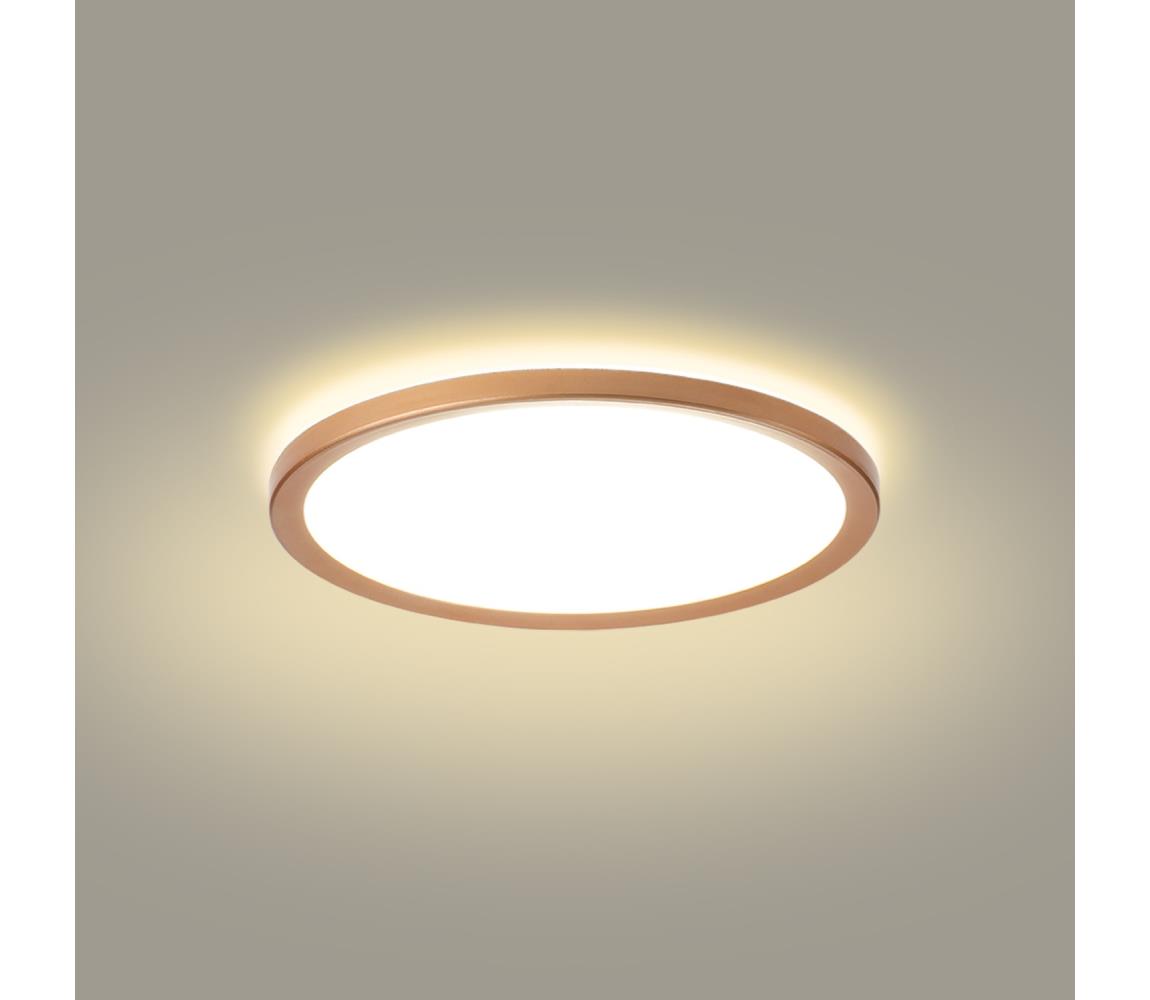 Brilagi - LED kúpeľňové stropné svietidlo ULTRA SLIM LED/18W/230V pr. 30 cm ružové zlato IP54 BRI628