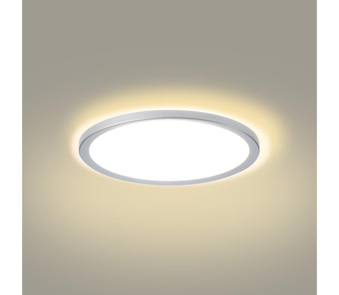 Brilagi - LED kúpeľňové stropné svietidlo ULTRA SLIM LED/18W/230V pr. 30 cm strieborné IP54 BRI623