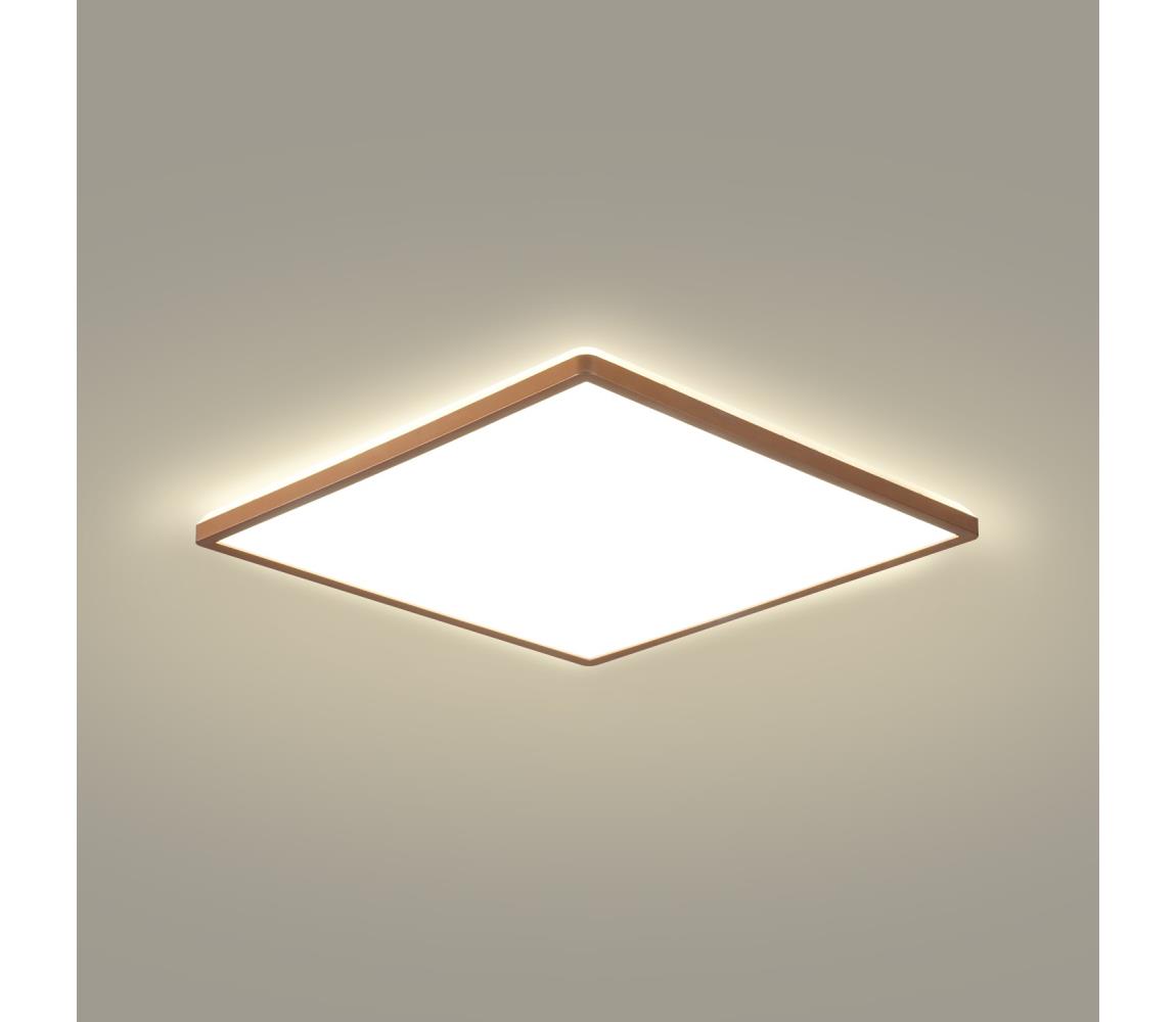 Brilagi - LED kúpeľňové stropné svietidlo ULTRA SLIM LED/24W/230V 42x42 cm ružovo-zlaté IP54 BRI631