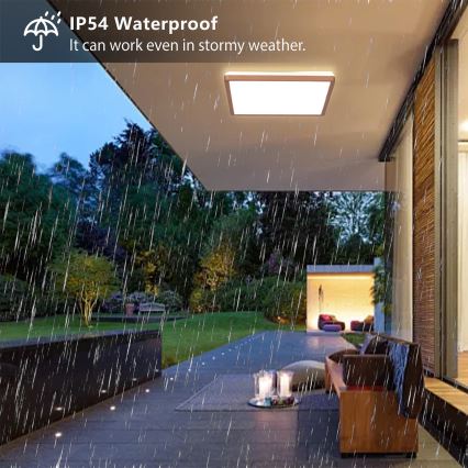 Brilagi - LED kúpeľňové stropné svietidlo ULTRA SLIM LED/24W/230V 42x42 cm ružové zlato IP54