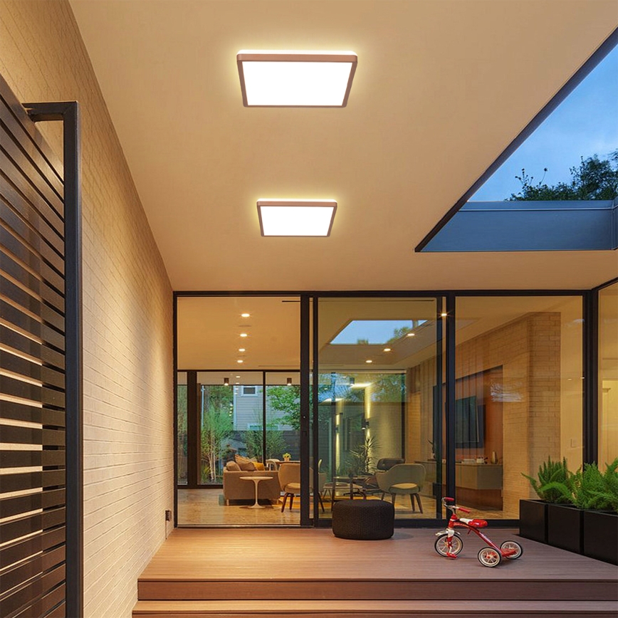 Brilagi - LED kúpeľňové stropné svietidlo ULTRA SLIM LED/24W/230V 42x42 cm ružové zlato IP54