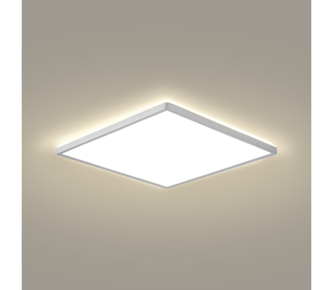 Brilagi - LED kúpeľňové stropné svietidlo ULTRA SLIM LED/24W/230V 42x42 cm strieborné IP54 BRI626