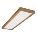 Brilagi - LED Kúpeľňové stropné svietidlo WOODY FRAME LED/40W/230V 120x30 cm IP44 dub