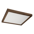 Brilagi - LED Kúpeľňové stropné svietidlo WOODY FRAME LED/40W/230V 60x60 cm IP44 orech
