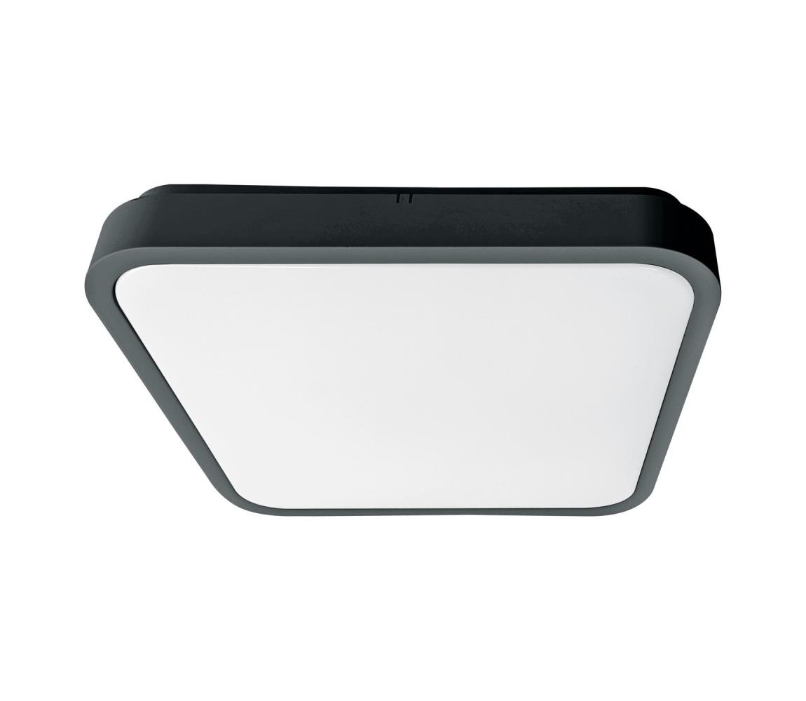 Brilagi - LED kúpeľňové stropné svietidlo ZENNA LED/24W/230V 34,5x34,5 cm IP44 antracit BRW3094-24W/AN