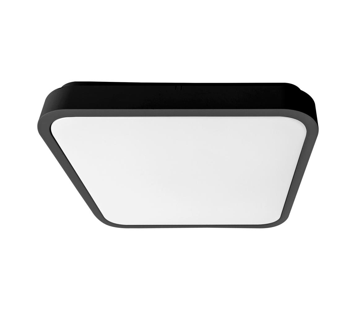 Brilagi - LED Kúpeľňové stropné svietidlo ZENNA LED/24W/230V 34,5x34,5 cm IP44 čierna BRW3094-24W/CR