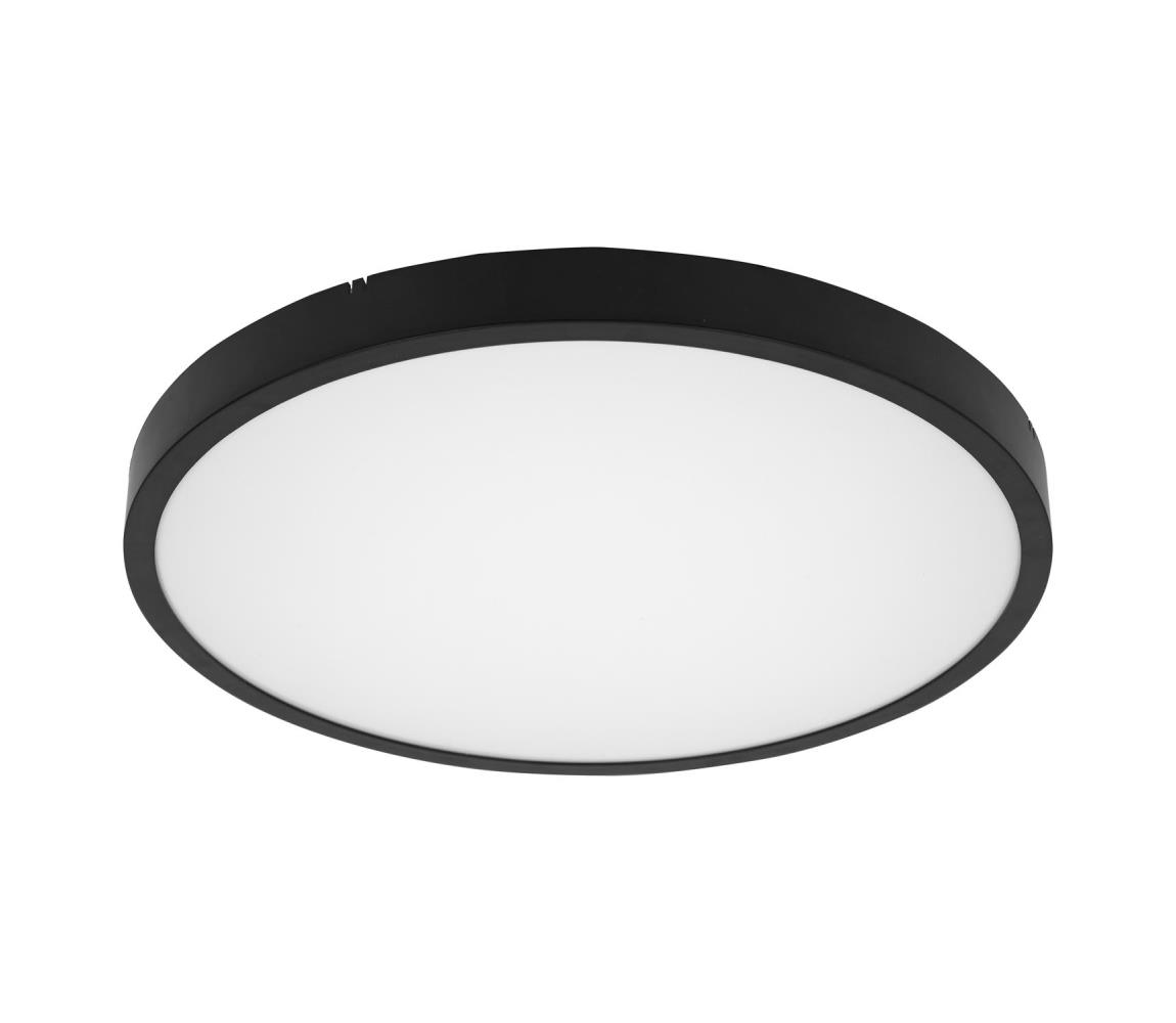 Brilagi -LED Kúpeľňové stropné svietidlo ZENNA LED/24W/230V priemer 35 cm IP44 čierna BRW3090-24W/CR