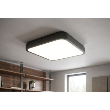 BRILAGI - LED kúpeľňové stropné svietidlo ZENNA LED/36W/230V 41x41 cm IP44 čierne