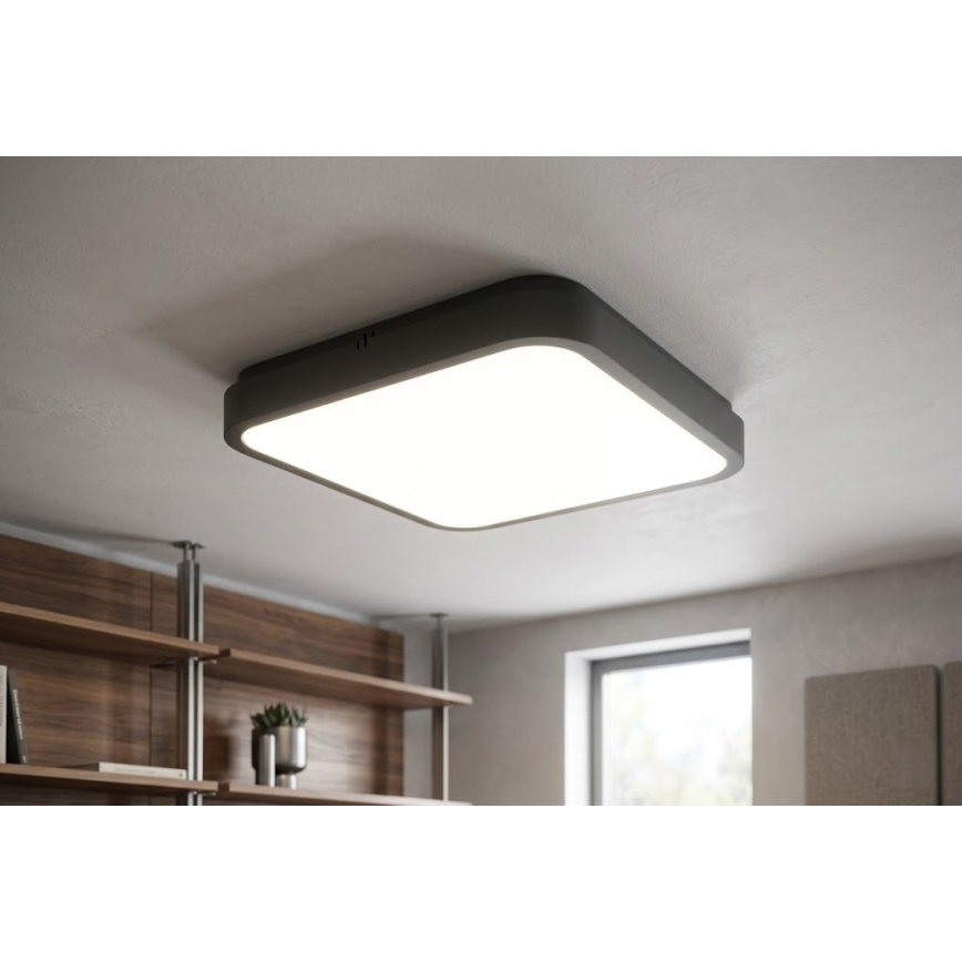 BRILAGI - LED kúpeľňové stropné svietidlo ZENNA LED/36W/230V 41x41 cm IP44 čierne
