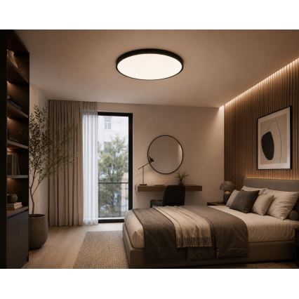 BRILAGI - LED kúpeľňové stropné svietidlo ZENNA LED/36W/230V, priemer 42 cm, IP44, čierne