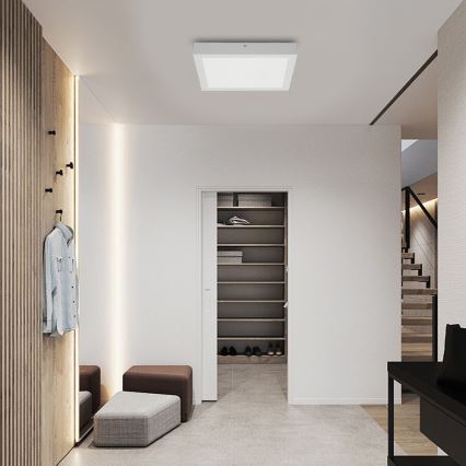 Brilagi - LED Kúpeľňové stropné svietidlo FRAME LED/24W/230V 30x30 cm 3000/4000/6000K IP44 biela