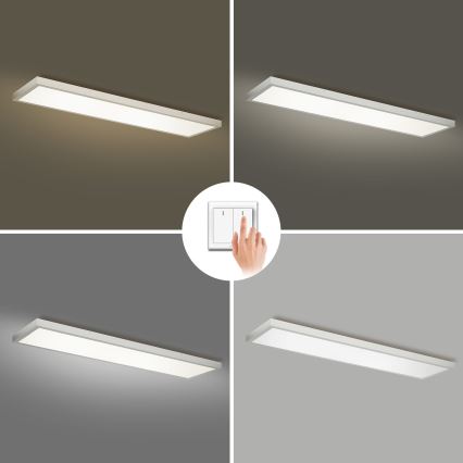 Brilagi - LED kúpeľňové stropné svietidlo FRAME LED/50W/230V 3000/4000/6000K 120x30 cm IP44 strieborné