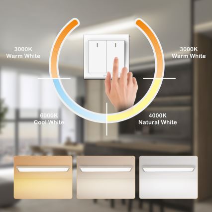 Brilagi - LED kúpeľňové stropné svietidlo FRAME LED/50W/230V 3000/4000/6000K 120x30 cm IP44 strieborné