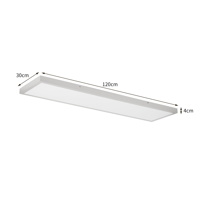 Brilagi - LED kúpeľňové stropné svietidlo FRAME LED/50W/230V 3000/4000/6000K 120x30 cm IP44 strieborné