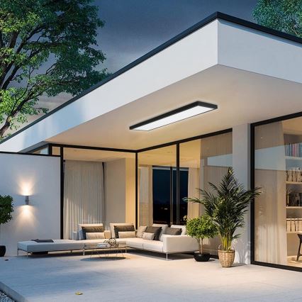 Brilagi - LED Kúpeľňové stropné svietidlo FRAME LED/50W/230V 30x120 cm 3000/4000/6000K IP44 čierna