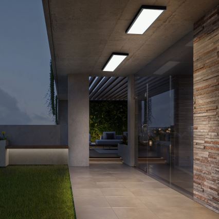 Brilagi - LED Kúpeľňové stropné svietidlo FRAME LED/50W/230V 30x120 cm 3000/4000/6000K IP44 čierna