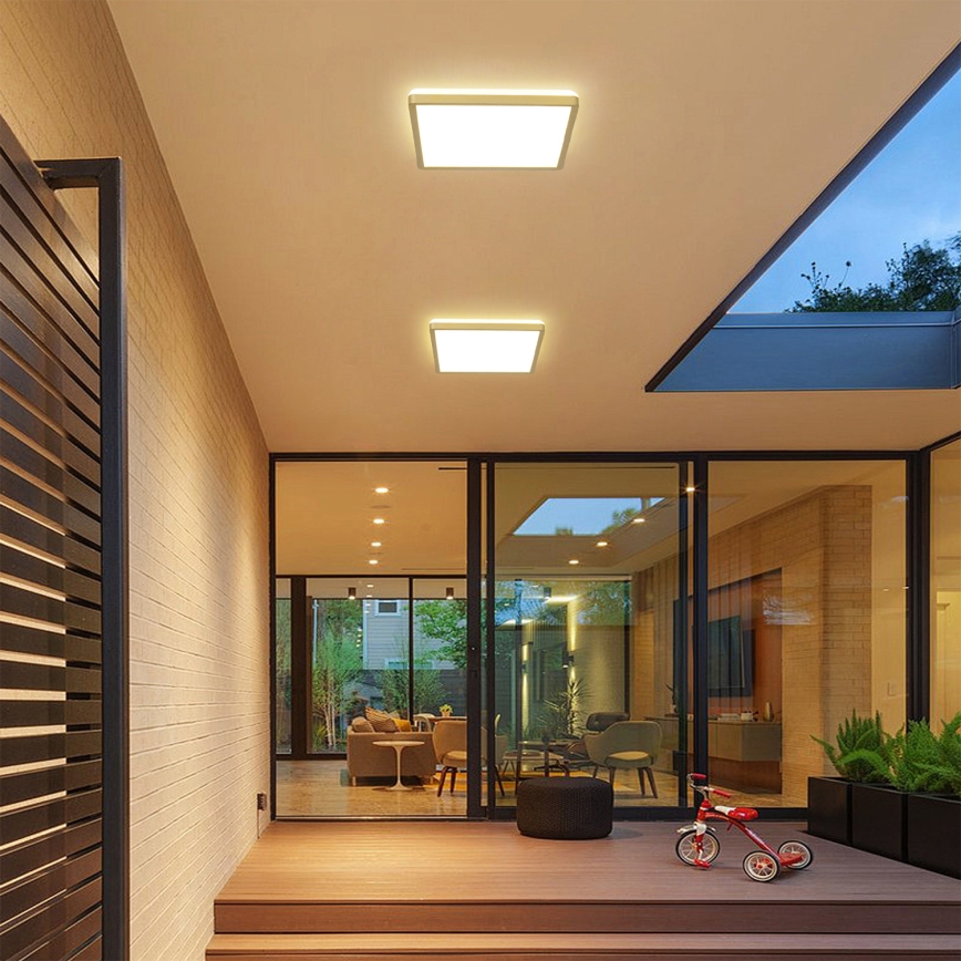 Brilagi - LED Kúpeľňové stropné svietidlo ULTRA SLIM LED/18W/230V 30x30 cm zlaté IP54