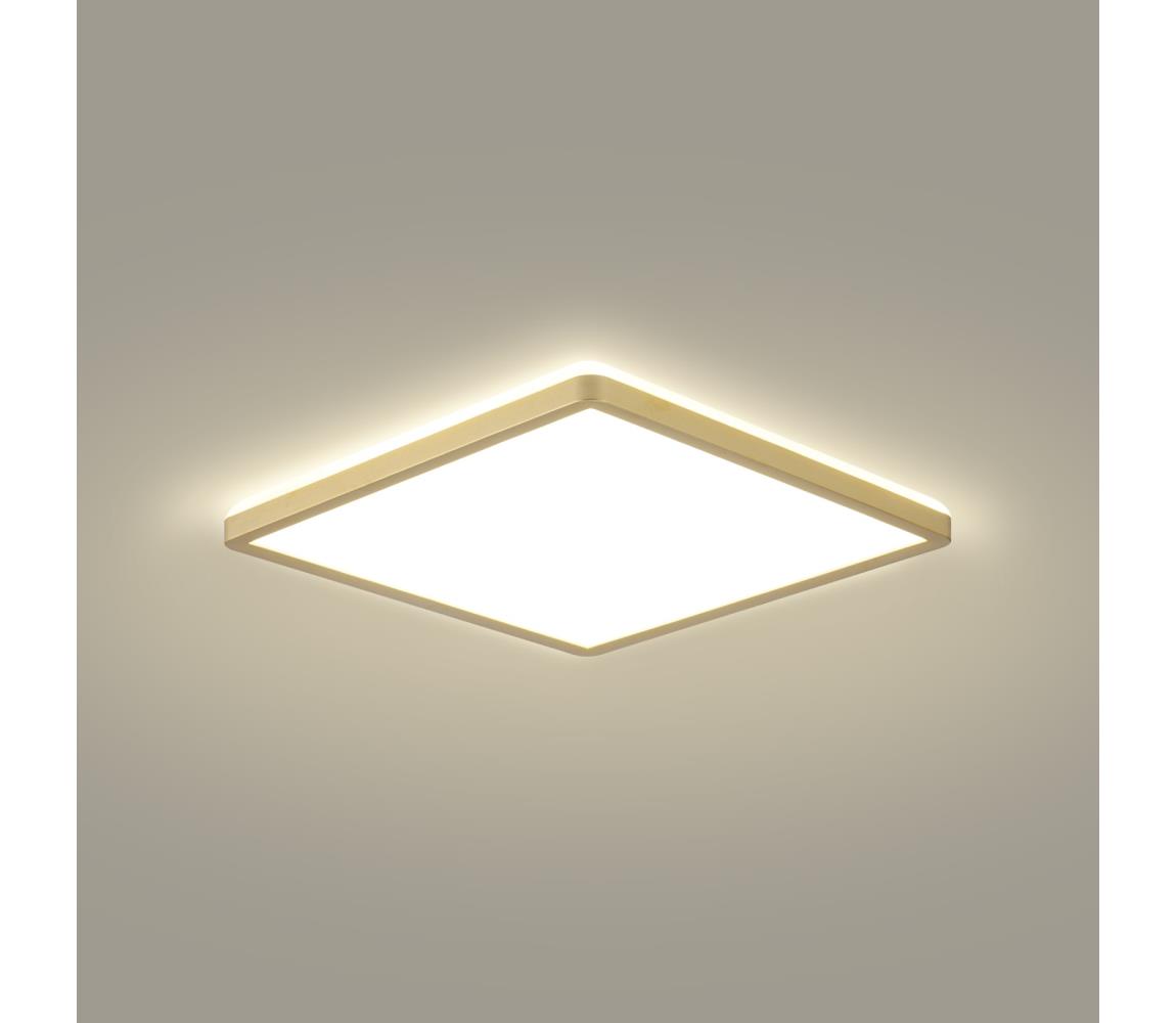 Brilagi - LED kúpeľňové svietidlo ULTRA SLIM LED/24W/230V 42x42 cm zlaté IP54 BRI584