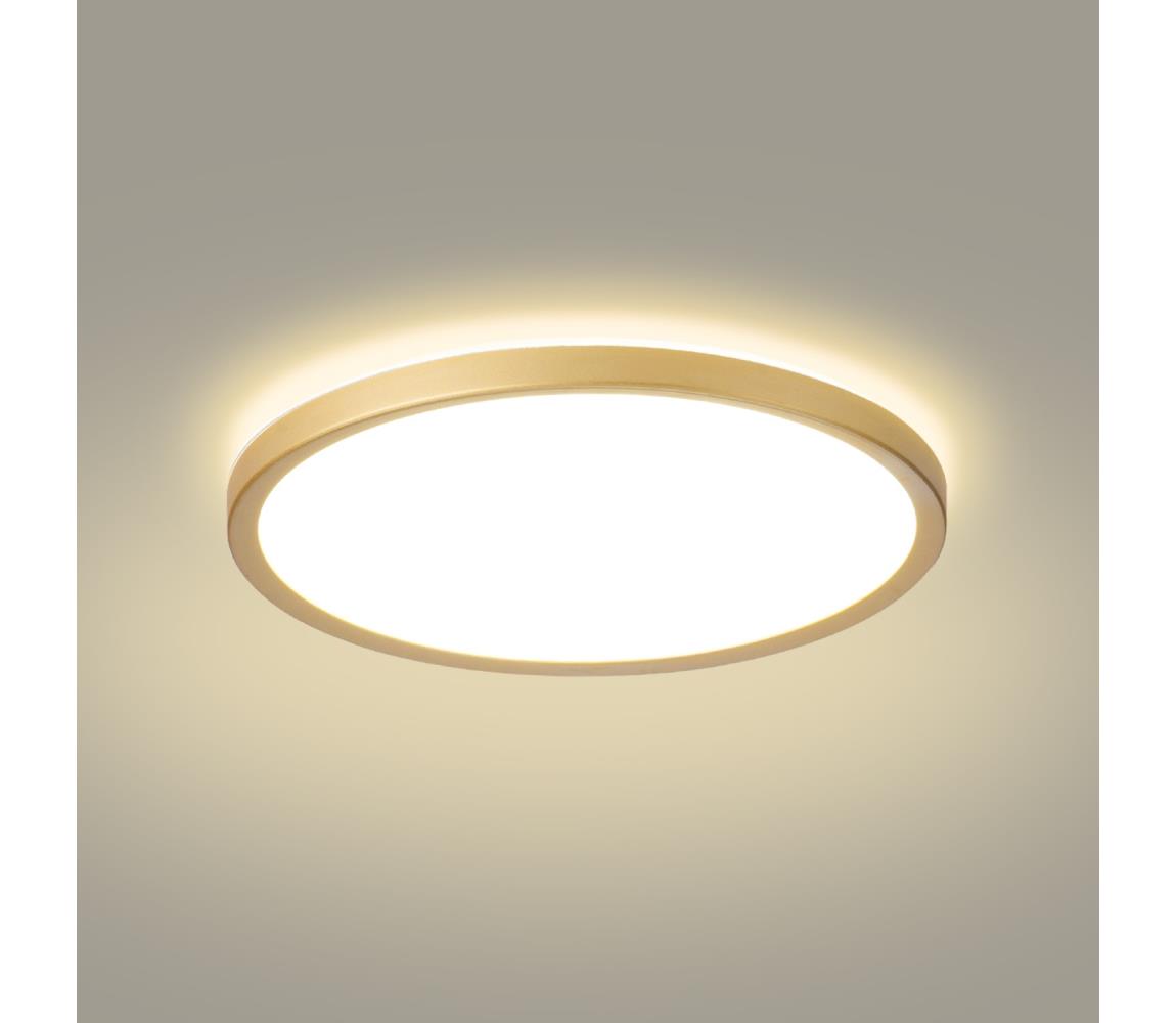 Brilagi - LED kúpeľňové svietidlo ULTRA SLIM LED/24W/230V, priemer 42 cm, zlaté, IP54 BRI583
