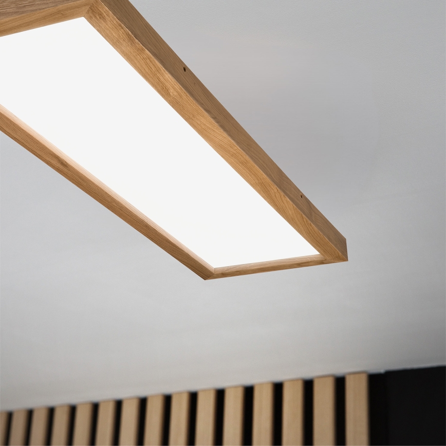 Brilagi - LED Kúpeľňové stropné svietidlo WOODY FRAME LED/40W/230V 120x30 cm IP44 dub