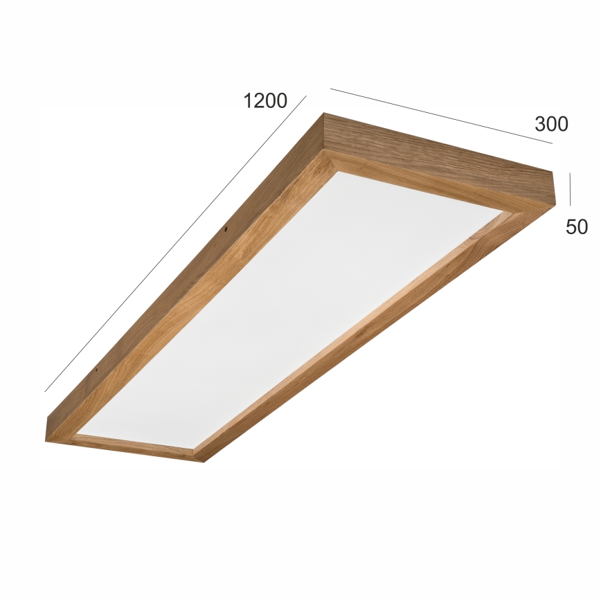 Brilagi - LED Kúpeľňové stropné svietidlo WOODY FRAME LED/40W/230V 120x30 cm IP44 dub