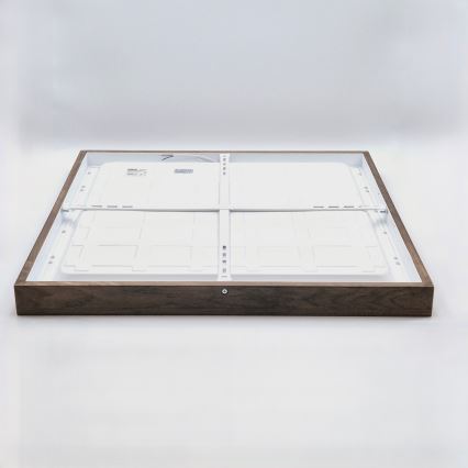 Brilagi - LED Kúpeľňové stropné svietidlo WOODY FRAME LED/40W/230V 60x60 cm IP44 dub orech
