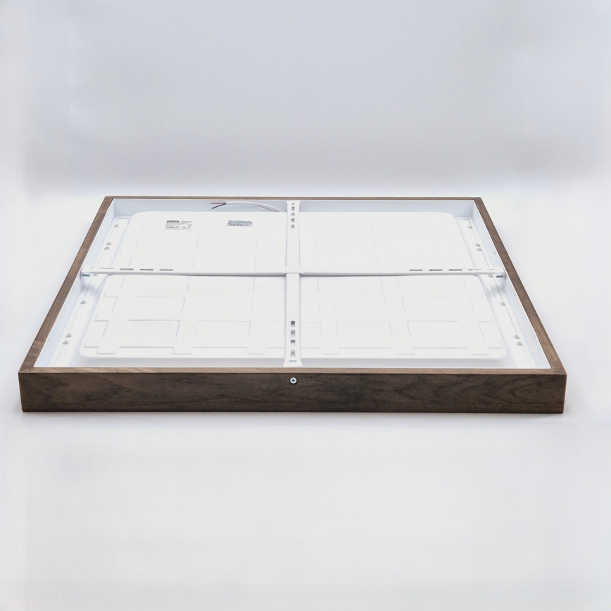 Brilagi - LED Kúpeľňové stropné svietidlo WOODY FRAME LED/40W/230V 60x60 cm IP44 dub orech