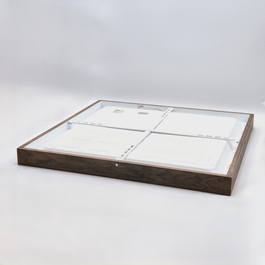 Brilagi - LED Kúpeľňové stropné svietidlo WOODY FRAME LED/40W/230V 60x60 cm IP44 dub orech