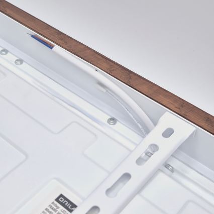 Brilagi - LED Stropné svietidlo do kúpeľne WOODY FRAME LED/40W/230V 60x60 cm IP44 dub čerešňa