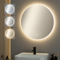 BRILAGI - LED kúpeľňové vyhrievané zrkadlo DEMI ECO LED/12 W/230 V priemer 60 cm IP44 CRI 90 stmievateľné + CCT