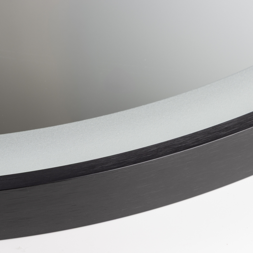 Brilagi - LED kúpeľňové zrkadlo ASTI LED/19W/230V pr. 60 cm čierne IP44 CRI 90 stmievateľné + CCT