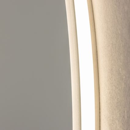 Brilagi - LED kúpeľňové zrkadlo BERNATE LED/19W/230V priemer 60 cm strieborné IP44 CRI 90 stmievateľné + CCT