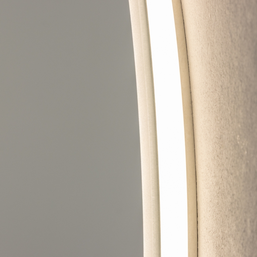 Brilagi - LED kúpeľňové zrkadlo BERNATE LED/19W/230V priemer 60 cm strieborné IP44 CRI 90 stmievateľné + CCT