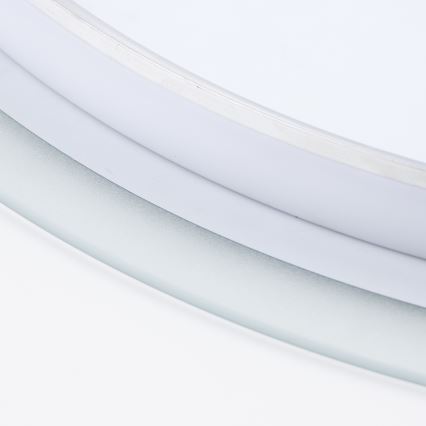 Brilagi - LED kúpeľňové zrkadlo BERNATE LED/19W/230V priemer 60 cm strieborné IP44 CRI 90 stmievateľné + CCT
