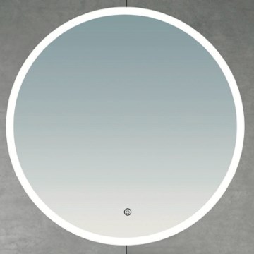 Brilagi - LED kúpeľňové zrkadlo BERNATE LED/19W/230V priemer 60 cm strieborné IP44 CRI 90 stmievateľné + CCT